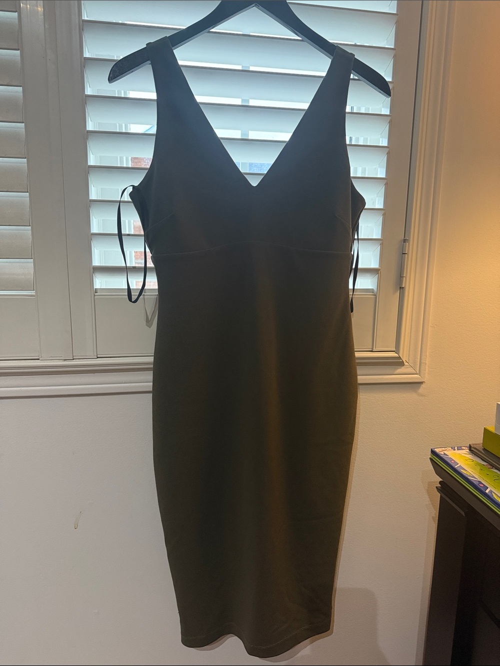 Olive Green Sleeveless Dress